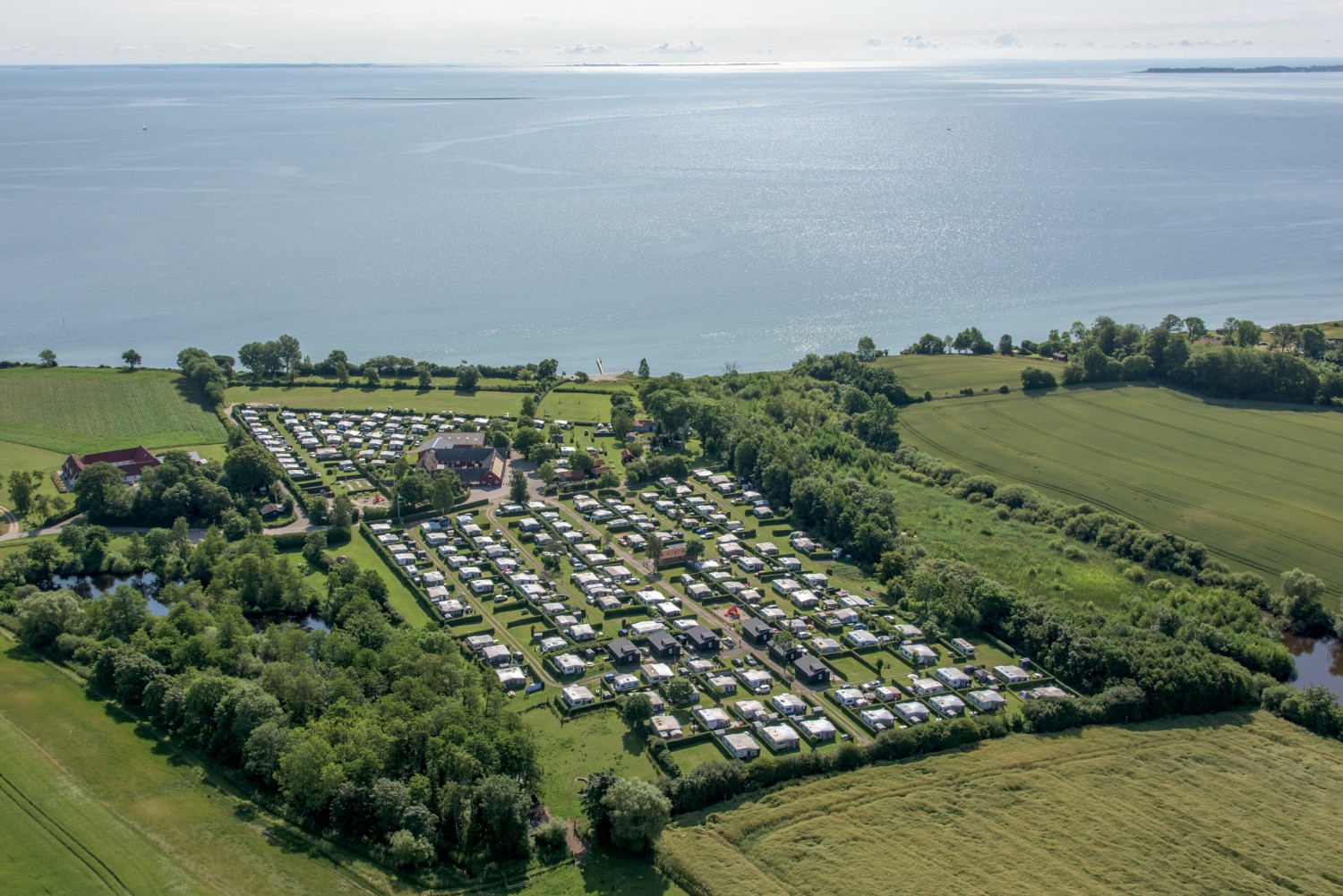 Luftfoto af Kongshøj Strand Camping